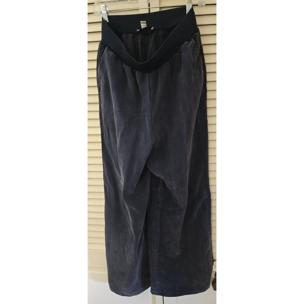 Amour Vert Women's Navy and Blue Trousers Medium